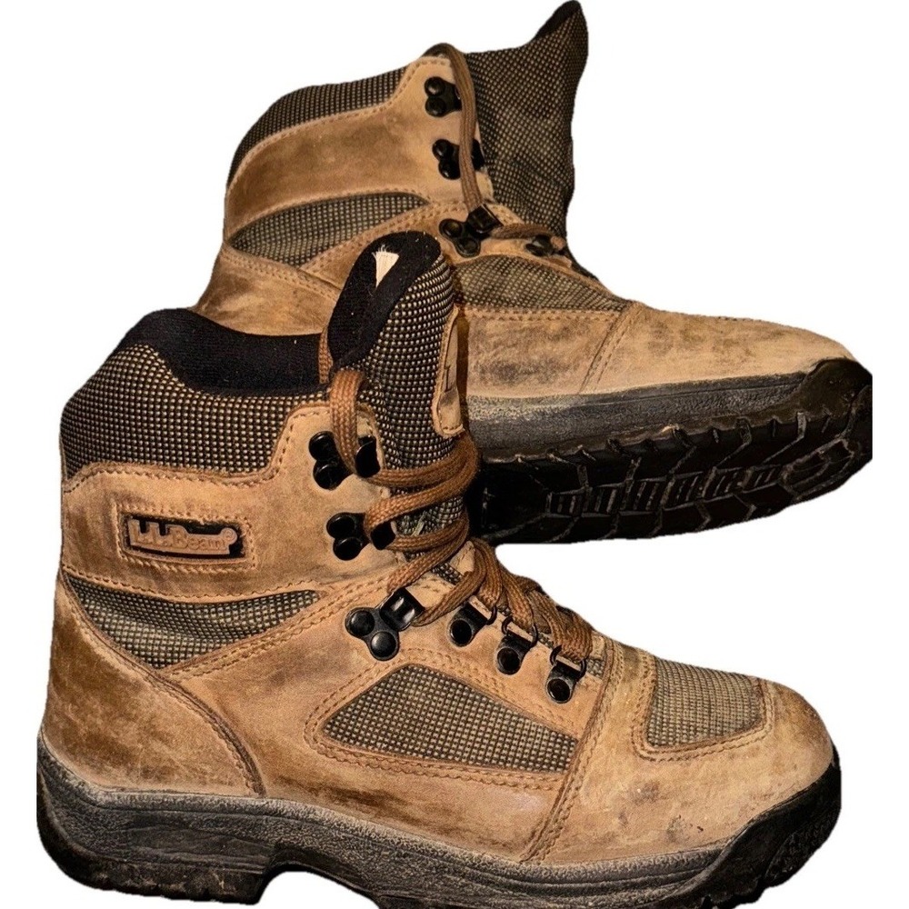 LL Bean Knife Edge Gore-Tex Hiking Boots Leather  Vibram Lug Sole Women's 8M